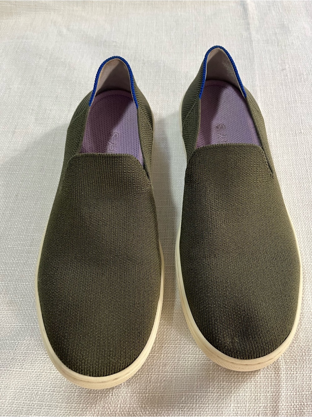 Rothy’s  Slip-On Casual Sneakers in Olive Green Size 9